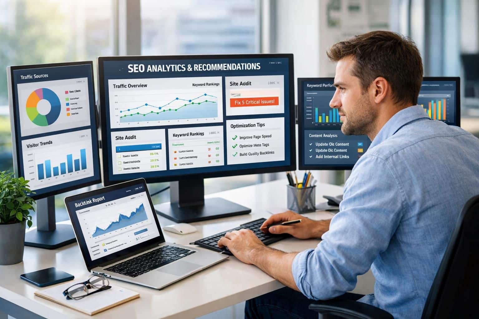 découvrez les actions seo prioritaires à mettre en place avec le logiciel chatseo pour augmenter efficacement votre trafic qualifié et améliorer votre visibilité en ligne.